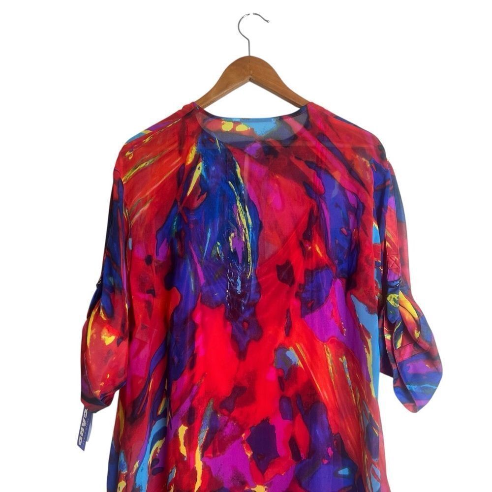 NWT! Peter Nygard patterned tunic. Size medium‎ - Picture 7 of 8